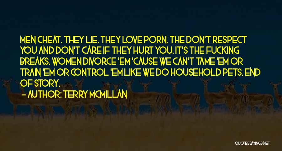 I Don't Care If You Cheat On Me Quotes By Terry McMillan