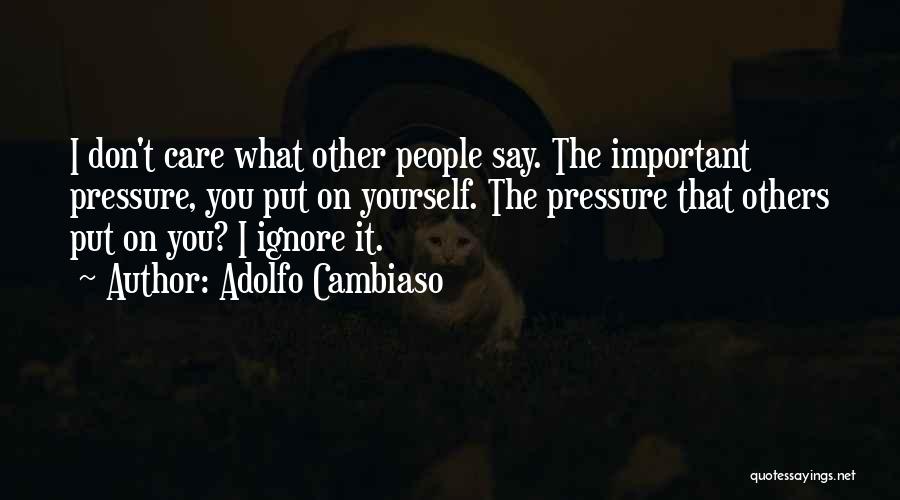 I Don't Care If You Ignore Me Quotes By Adolfo Cambiaso