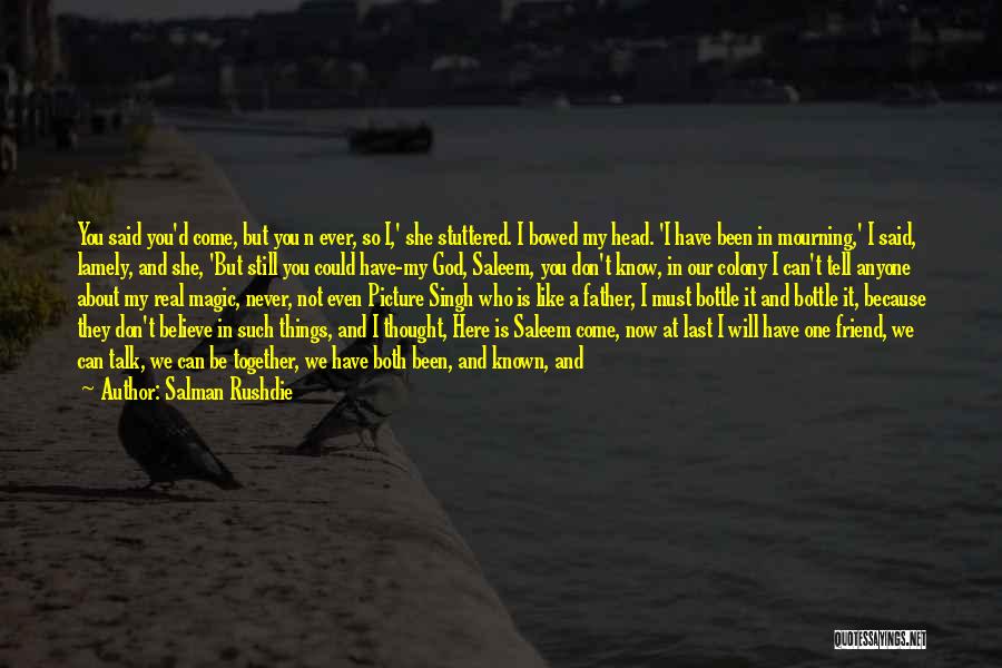 I Don't Care Picture Quotes By Salman Rushdie