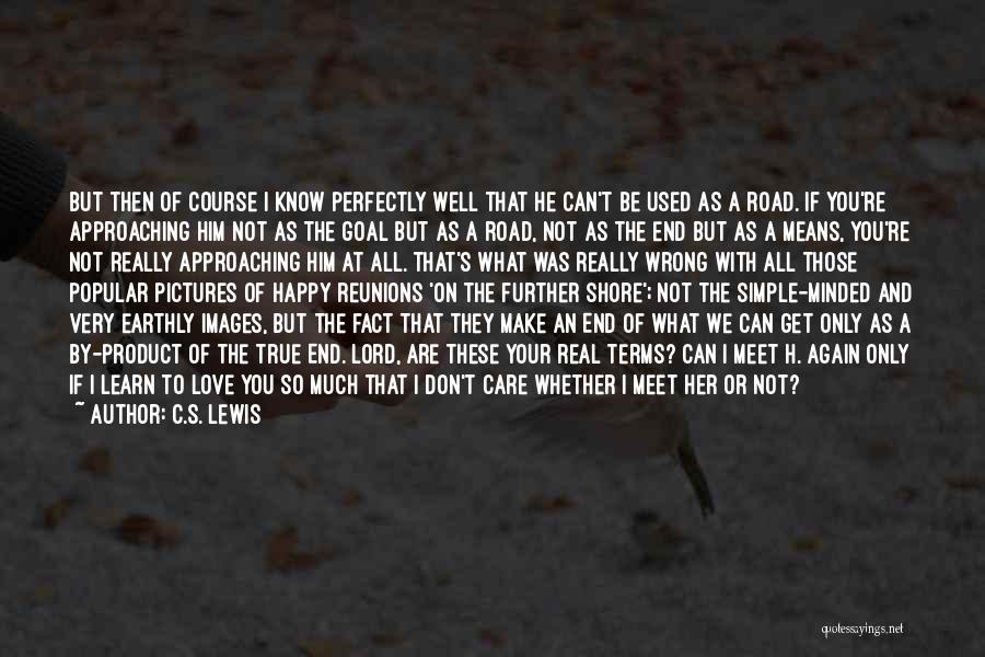 I Don't Care You Quotes By C.S. Lewis