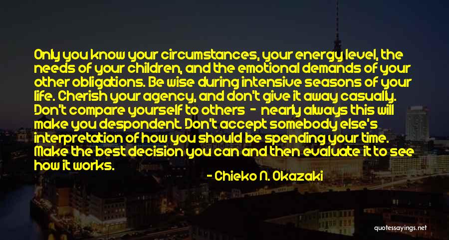 I Don't Compare To Her Quotes By Chieko N. Okazaki