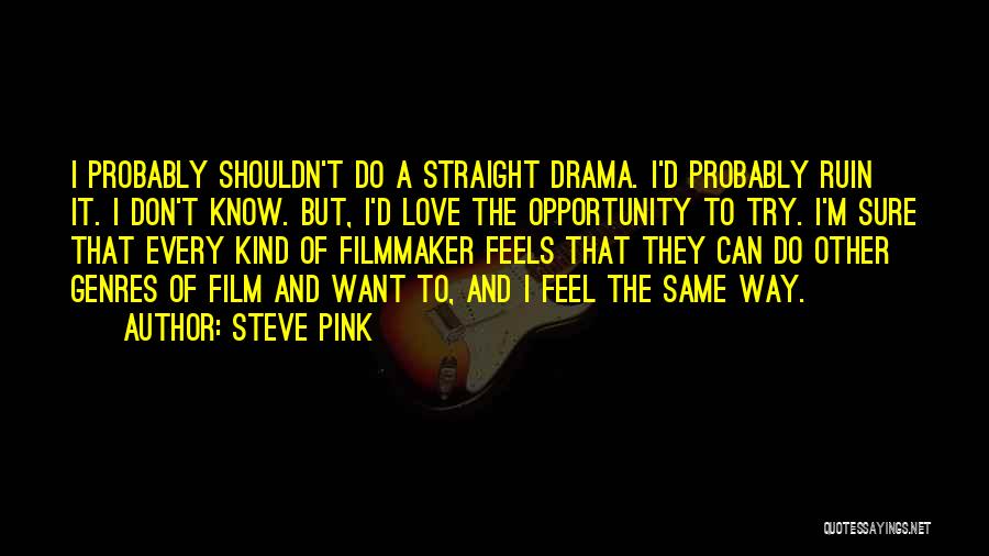 I Don't Do Drama Quotes By Steve Pink