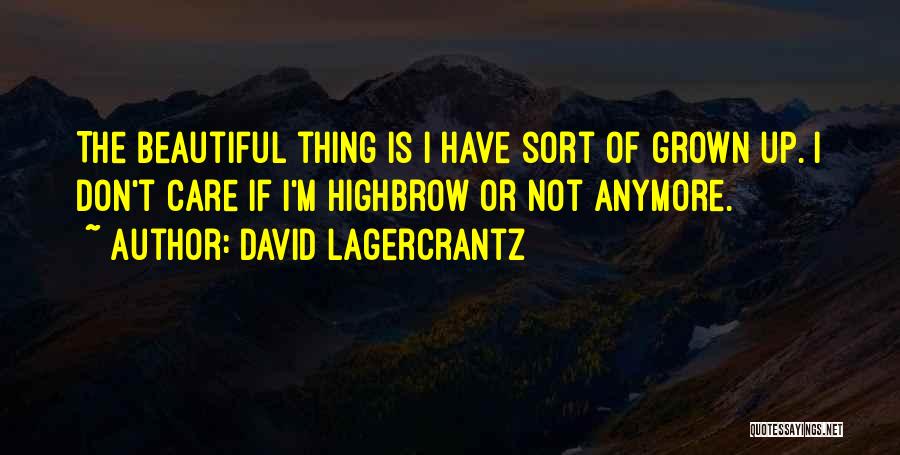I Don't Even Care Anymore Quotes By David Lagercrantz