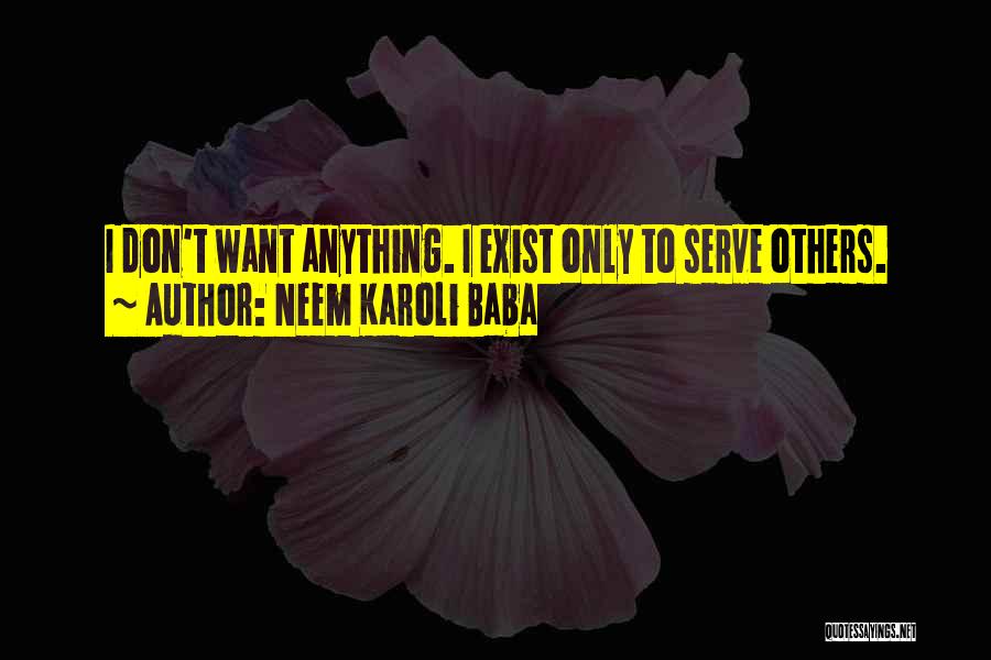 I Don't Exist Quotes By Neem Karoli Baba