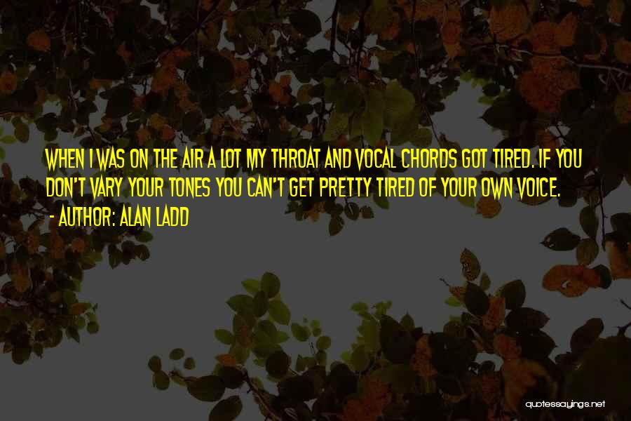 I Don't Get Tired Quotes By Alan Ladd