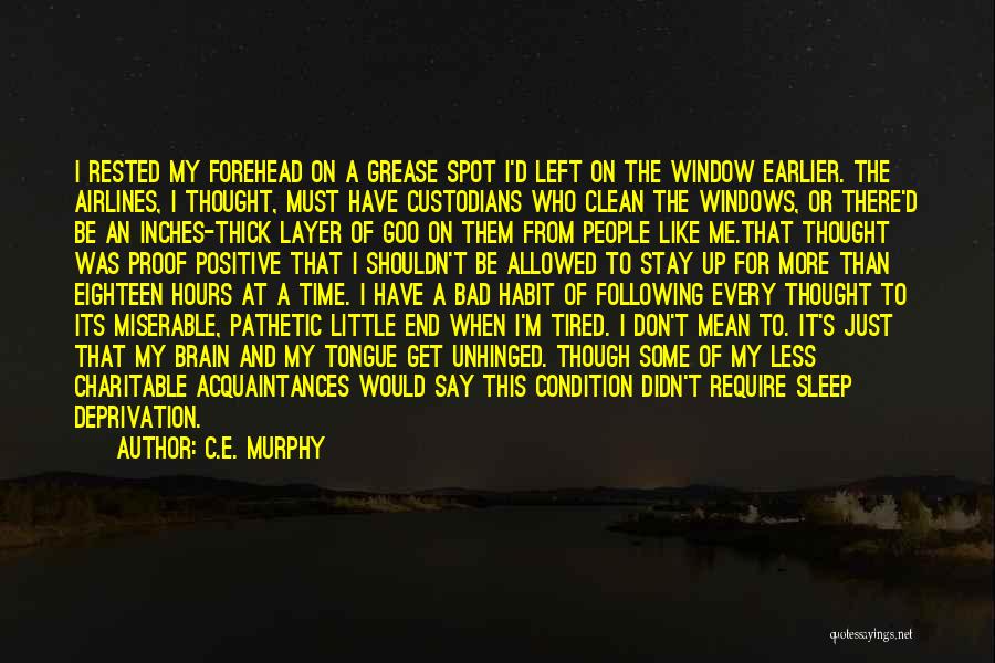 I Don't Get Tired Quotes By C.E. Murphy