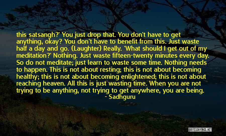 I Don't Have Time Quotes By Sadhguru