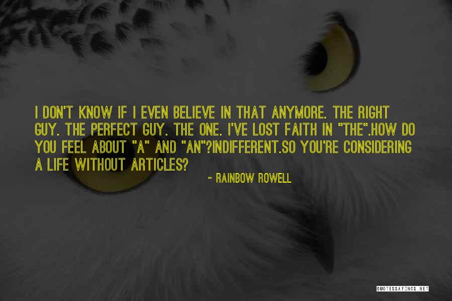 I Don't Know How I Feel Anymore Quotes By Rainbow Rowell I Don't Know How I Feel Anymore Quotes By Rainbow Rowell