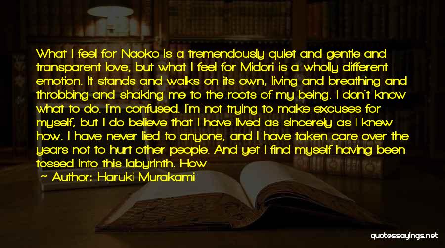 I Don't Know How I Feel Quotes By Haruki Murakami