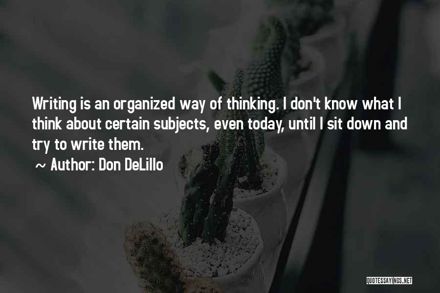 I Don't Know Quotes By Don DeLillo