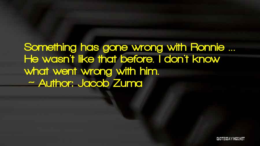 I Don't Know What Went Wrong Quotes By Jacob Zuma