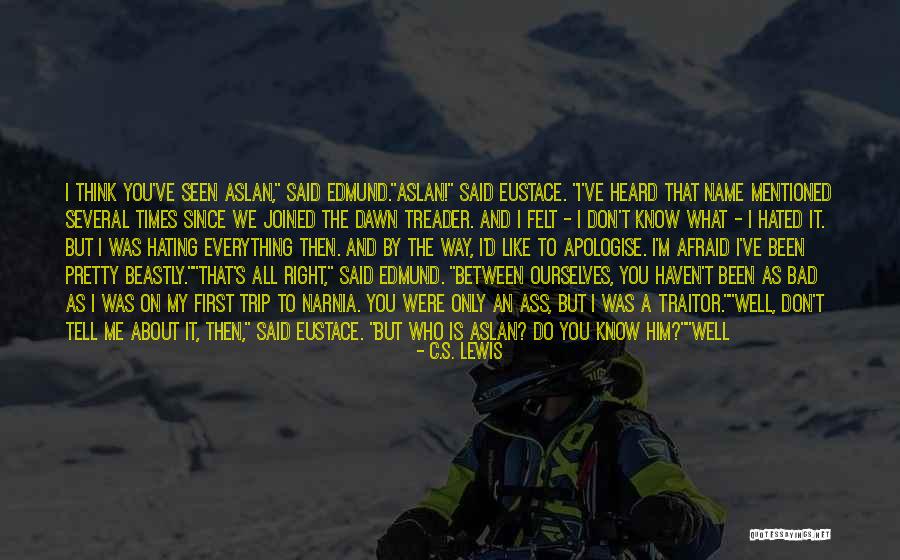 I Don't Know You Well Quotes By C.S. Lewis I Don't Know You Well Quotes By C.S. Lewis