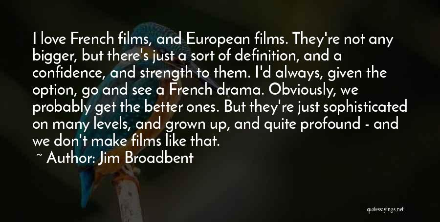 I Don't Like Drama Quotes By Jim Broadbent