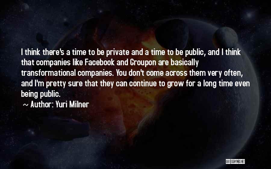 I Don't Like Facebook Quotes By Yuri Milner