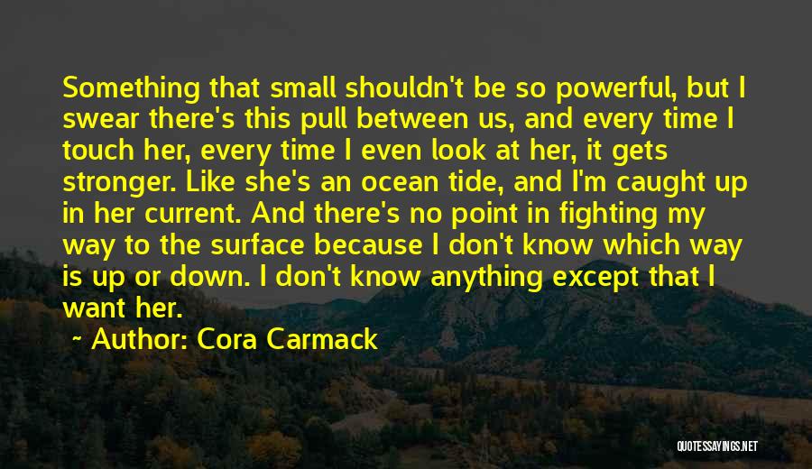 I Don't Like Fighting With You Quotes By Cora Carmack