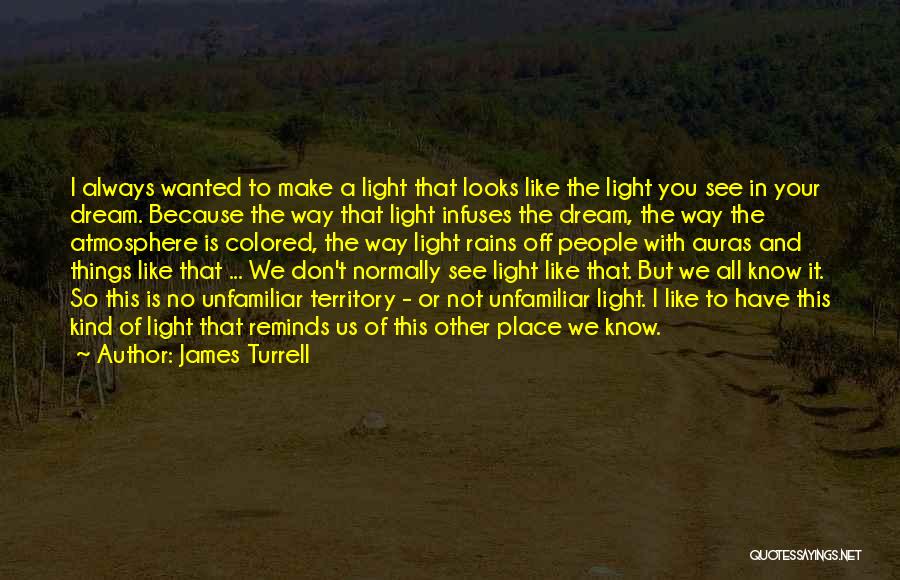 I Don't Like Rain Quotes By James Turrell