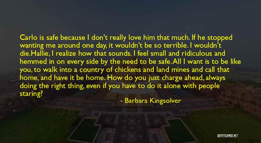 I Don't Love You Because Quotes By Barbara Kingsolver