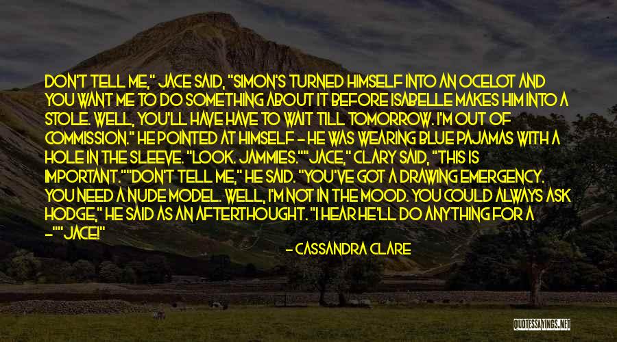 I Don't Need Anything Quotes By Cassandra Clare I Don't Need Anything Quotes By Cassandra Clare