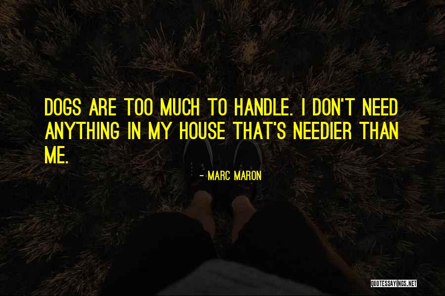 I Don't Need Anything Quotes By Marc Maron I Don't Need Anything Quotes By Marc Maron