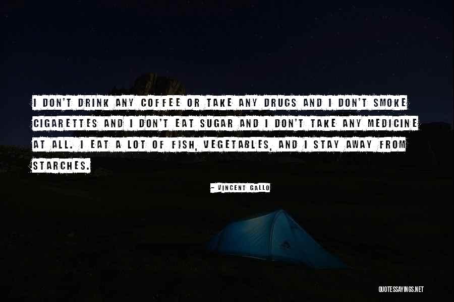 I Don't Smoke Or Drink Quotes By Vincent Gallo I Don't Smoke Or Drink Quotes By Vincent Gallo