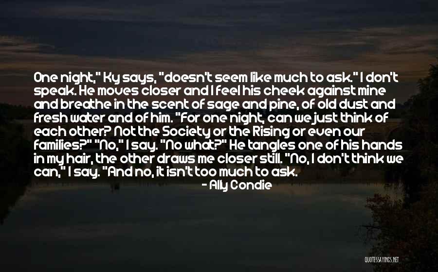 I Don't Speak Much Quotes By Ally Condie I Don't Speak Much Quotes By Ally Condie