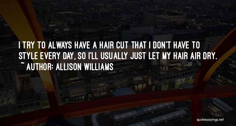 I Don't Usually Quotes By Allison Williams