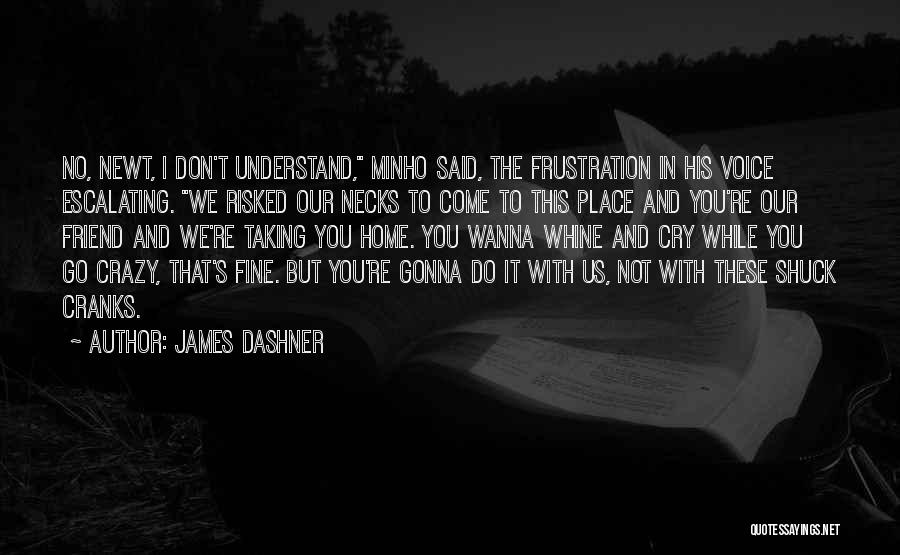 I Don't Wanna Cry Quotes By James Dashner