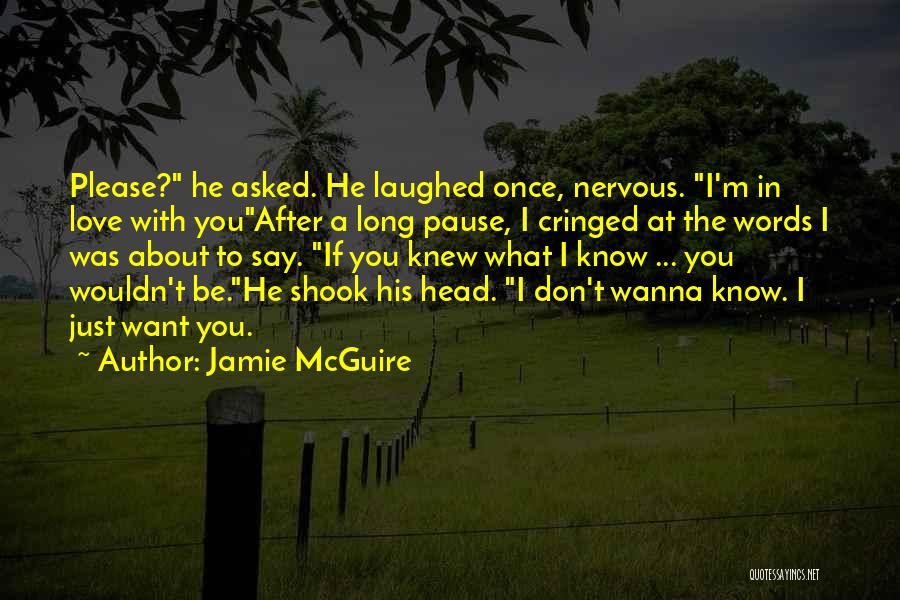 I Don't Wanna Know About You Quotes By Jamie McGuire