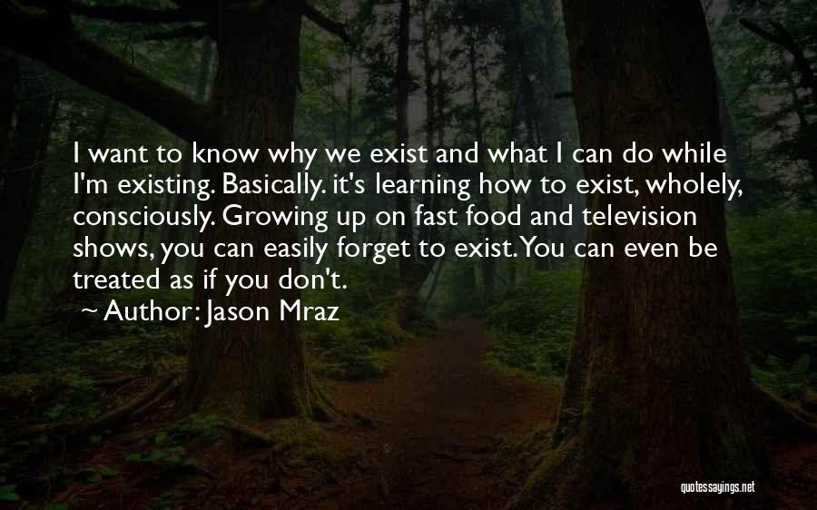 I Don't Want To Exist Quotes By Jason Mraz