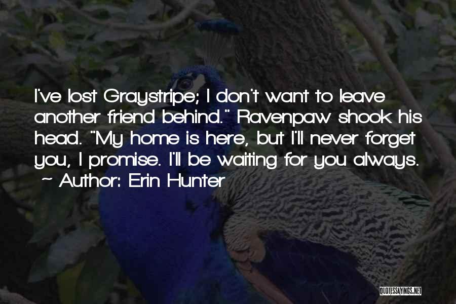 I Don't Want To Forget You Quotes By Erin Hunter