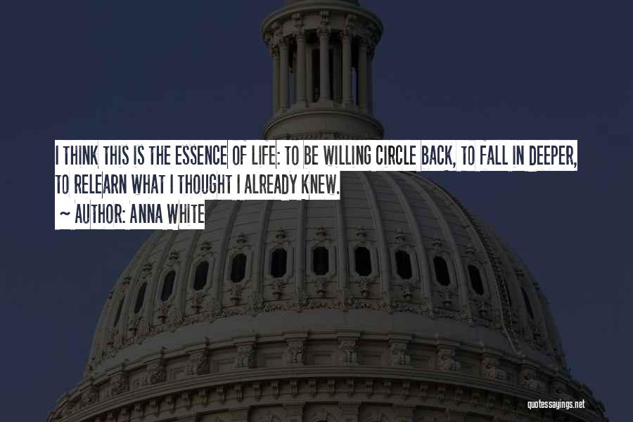 I Fall Back Quotes By Anna White