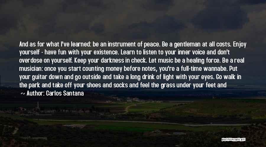I Feel At Peace Quotes By Carlos Santana