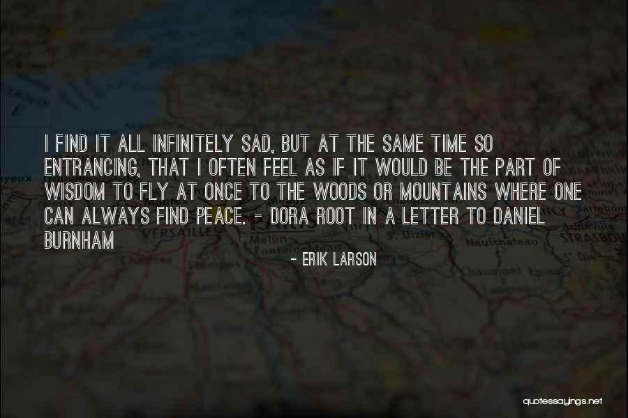 I Feel At Peace Quotes By Erik Larson I Feel At Peace Quotes By Erik Larson