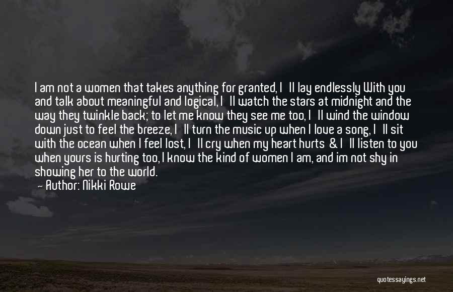 I Feel Cry Quotes By Nikki Rowe