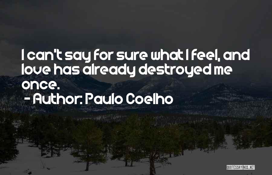 I Feel Destroyed Quotes By Paulo Coelho