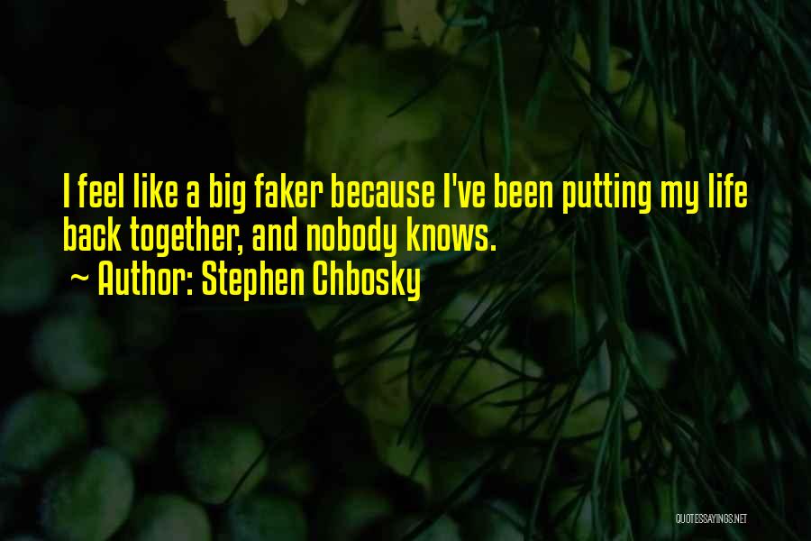 I Feel Like A Nobody Quotes By Stephen Chbosky