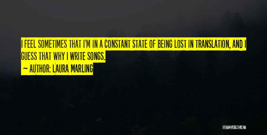 I Feel Lost Quotes By Laura Marling