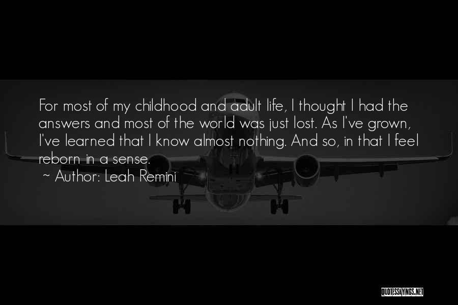 I Feel Lost Quotes By Leah Remini