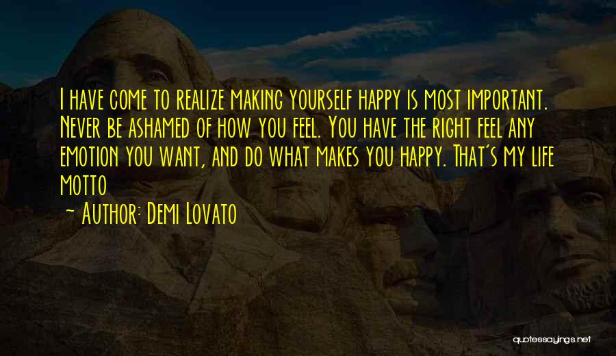 I Feel So Happy Right Now Quotes By Demi Lovato