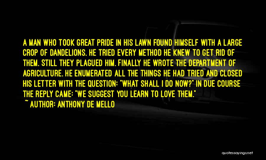 I Finally Found Him Quotes By Anthony De Mello