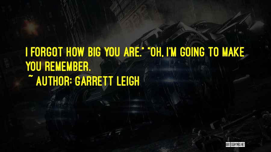 I Forgot You Quotes By Garrett Leigh