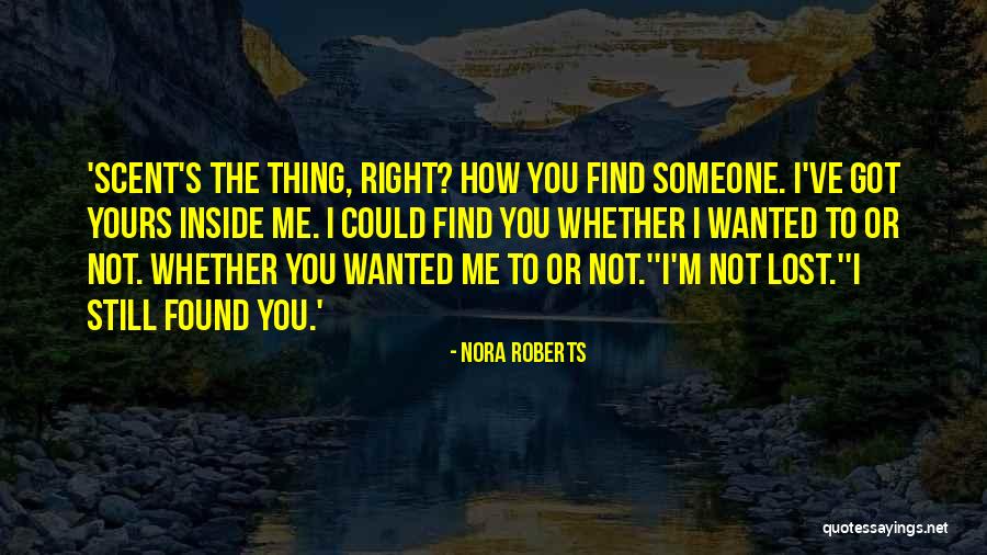 I Found Someone Quotes By Nora Roberts