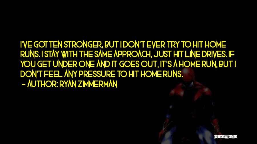 I Get Stronger Quotes By Ryan Zimmerman