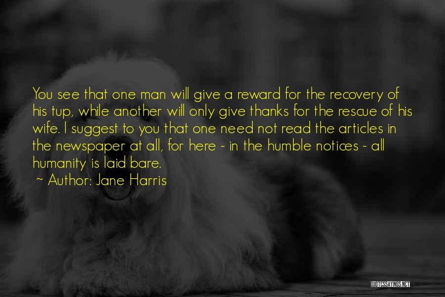 I Give Thanks For You Quotes By Jane Harris