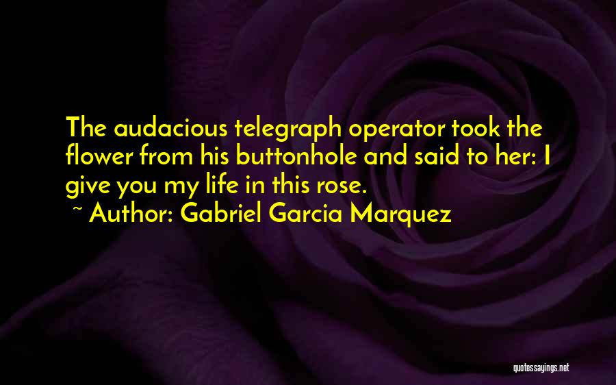 I Give You My Life Quotes By Gabriel Garcia Marquez