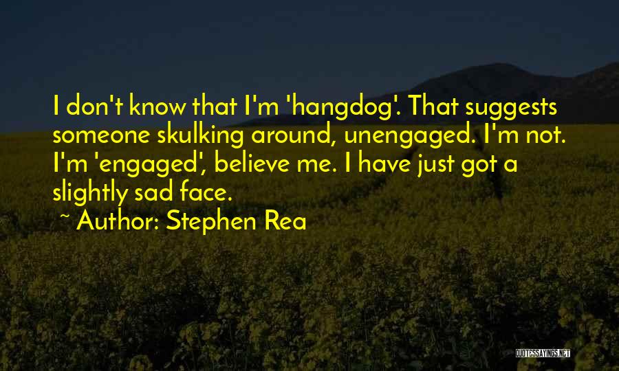 I Got Engaged Quotes By Stephen Rea