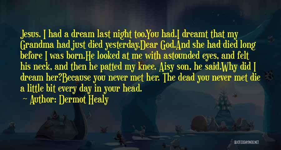 I Had A Dream Last Night Quotes By Dermot Healy