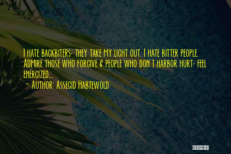 I Hate Backbiters Quotes By Assegid Habtewold