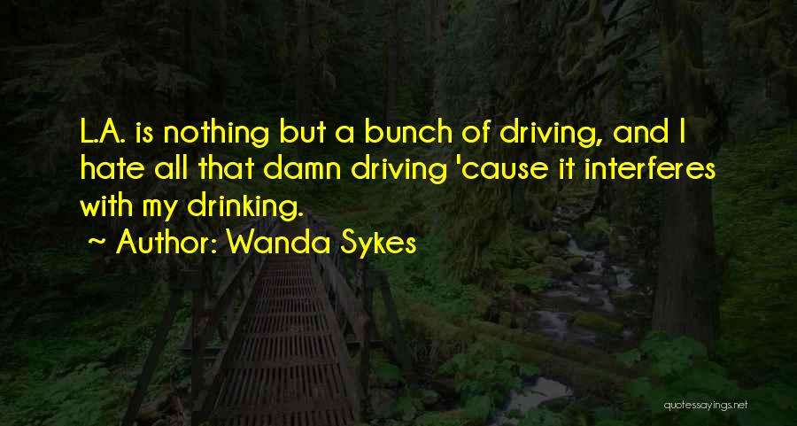 I Hate Drinking Quotes By Wanda Sykes