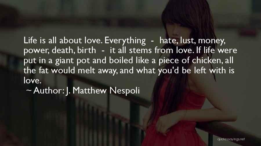 I Hate Everything About Life Quotes By J. Matthew Nespoli